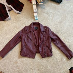 Red leather Jacket